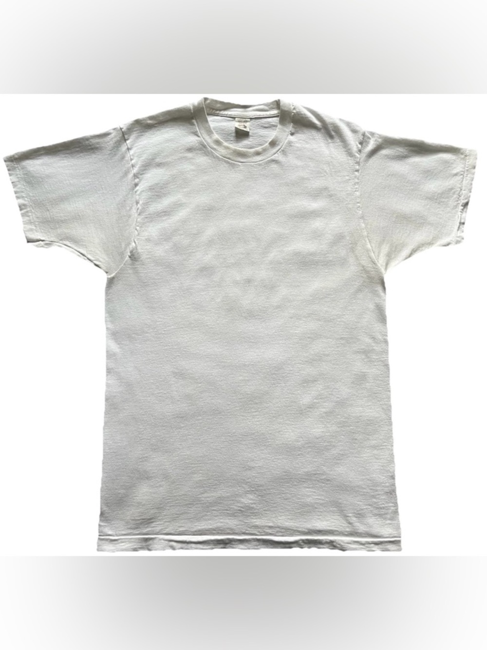 Vintage 80s 90s Blank T-Shirt White Size Large Single Stitch USA
